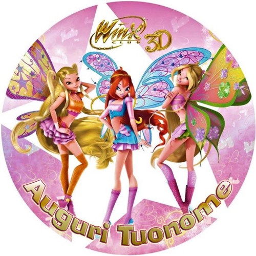 Cialda winx disney decorazione - cialda,