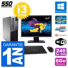 PC Lenovo M81 SFF Ecran 22"