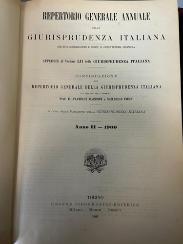 Giurisprudenza italiana - giurisprudenza,