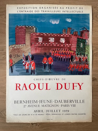 Raoul dufy affiche exposition - dufy,