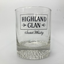 Highland Clan Scotch Whisky clear glass whisky glass