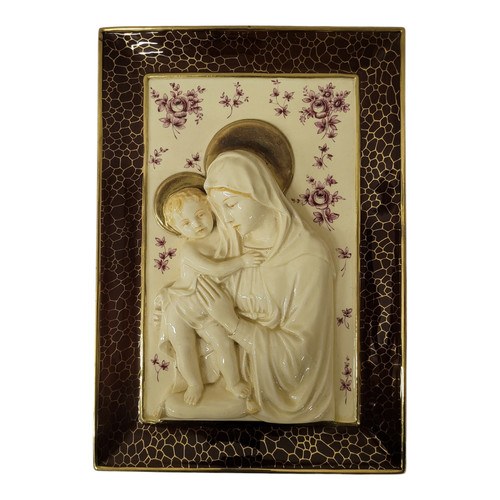 Madonna col bambino rilievo - col,