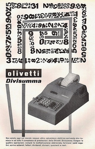 Pubblicita 1953 olivetti - 1953,