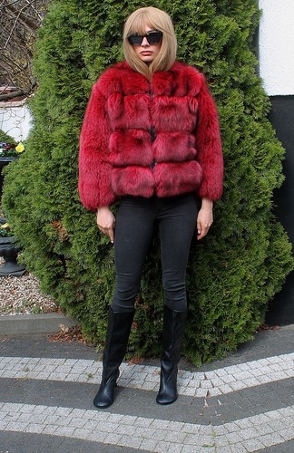 Giacca pelliccia vera - , volpe