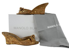 Manolo Blahnik Liss Cork Zeppa