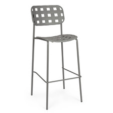 Sgabello bar clover grigio - sgabello,