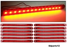 Luci Ingombro a LED 12-24V 12 Luci Laterali Ingombro Rosso Camion x12