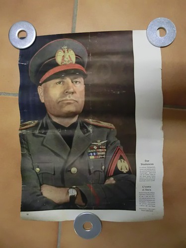 Quadro benito mussolini - benito,