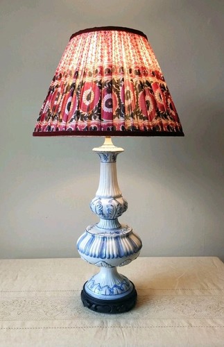 Lampada maiolica italiana
