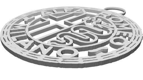 Portachiavi con logo alfa - con,