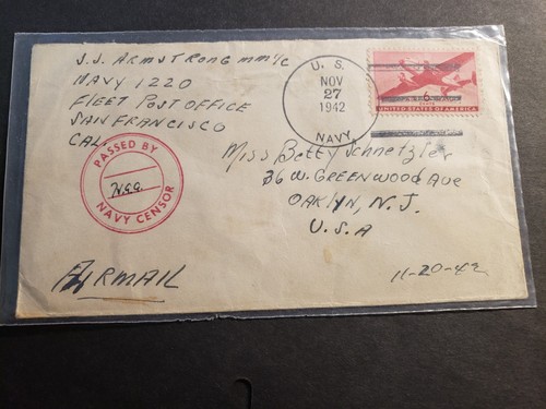 Navy 1220 fpo 1942 censurato - fpo,