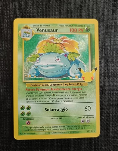Carta pokemon venusaur 102 - carta,