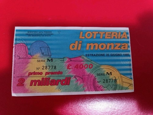 Biglietto lotteria monza - lotteria,