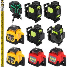 VEVOR Livella Laser Verde/Rosso Rotante 25/30/45/150/500M +Treppiede Righello