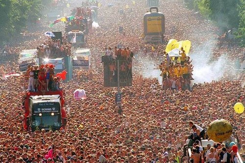 The love parade festival - love,