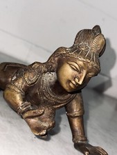 Antica statua induista in bronzo di Krishna