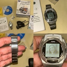 Casio Color Wrist Camera Watch CIB Infrared Receiver 2411 WQV-3 Original Box