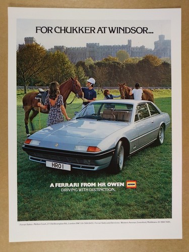 Pubblicità ferrari 400 - 400, gt