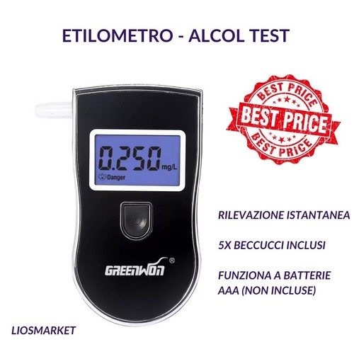 Etilometro alcol test auto - test,