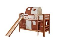 Letto a castello con scivolo