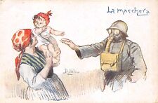 C5905) WW1, LA MASCHERA ANTIGAS, ILLUSTRATORE ATTILIO.