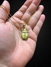 Collana amuleto scarabeo