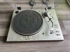 Parapolvere giradischi Sanyo TP-1030 trazione diretta 2 motori. Testato, gira, vintage!