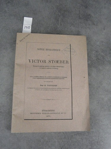 Tourdes notice sur victor - g.,