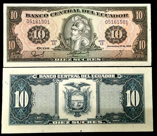Ecuador sucres 1988 - ecuador,