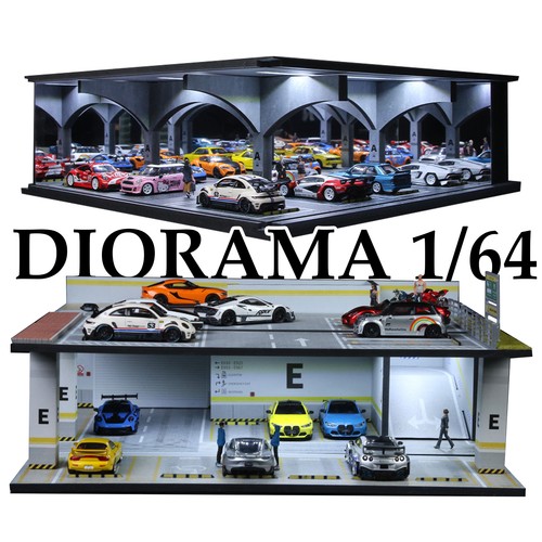 Diorama modello garage - 1/64,