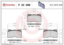 Kit pastiglie freno Brembo