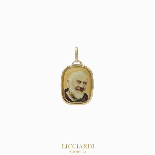 Ciondolo unisex padre pio oro - padre,