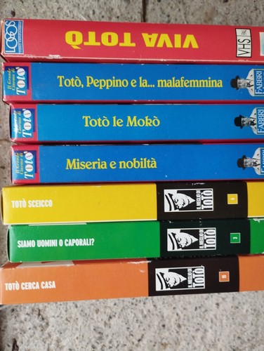 Vhs totò videocassette - vhs, lotto