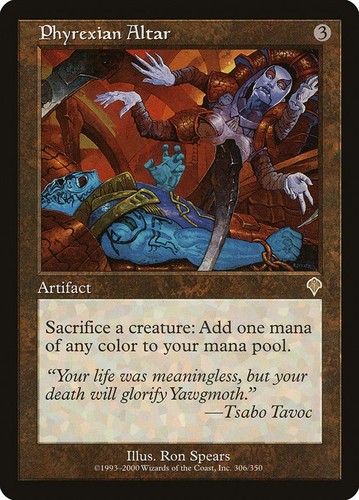 Mtg phyrexian altar played - played,