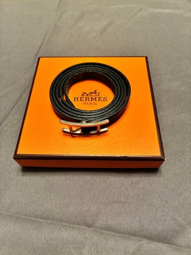 Bracciale hermes pelle nera - in,
