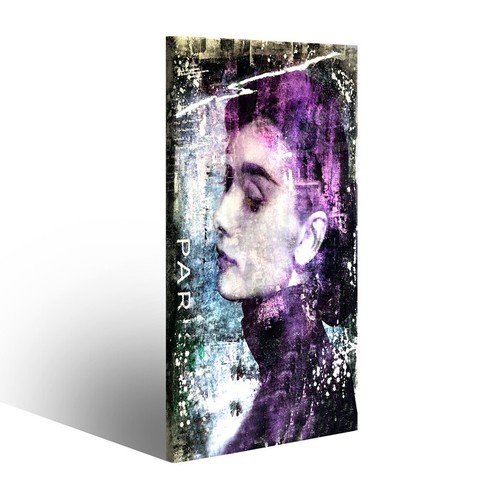 Quadro pop art audrey hepburn - art,