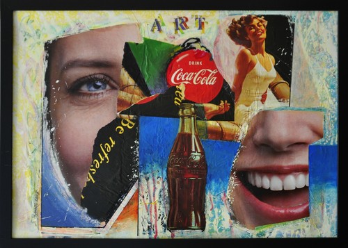 Coca cola dipinto acrilico - cola,,