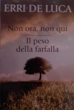 ERRI DE LUCA NON ORA, NON QUI - IL PESO DELLA FARFALLA MONDADORI 2010