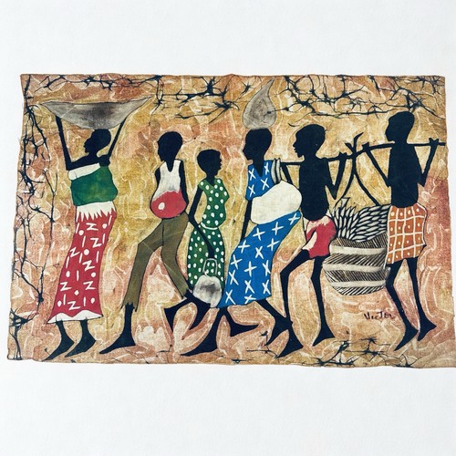 Vintage batik africano - arte, da