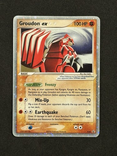 Carta pokemon groudon ex - groudon,