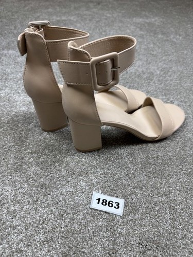 Sandali beige tacco blocco - sandali, a