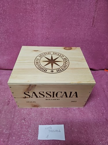Sassicaia 2022 cassa legno - cassa, di