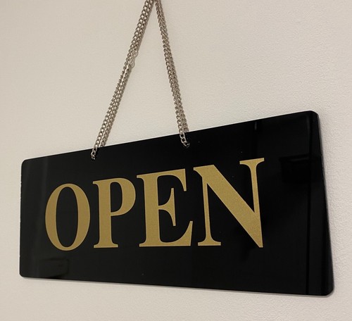 Open closed sign - closed, with