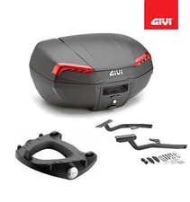 GIVI KIT BAULETTO NERO E46N + STAFFE KAWASAKI ER-6N 650 2009 2010 2011