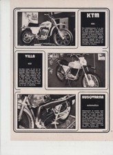 advertising Pubblicità-MOTO VILLA 450 CROSS KTM 400  HUSQVARNA AUTOMATICA 1973