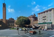 Cartolina Montecatini Terme Pistoia Piazza del Popolo viaggiata Fernet Branca