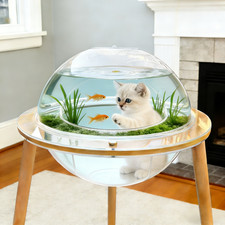 2-in-1 Cat Cave & Fish Tank