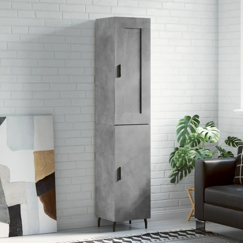 Credenza grigio cemento - grigio,