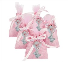 bomboniera Nascita Bimba Mongolfiera Orsetto Calamita Segnaposto Battesimo 