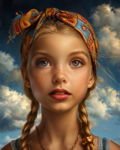 Ritratto bandana ragazza